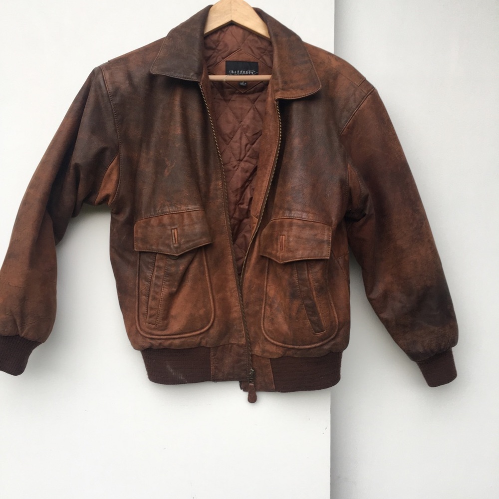 Bomber jacket perfectly Weathered SM Aviator coat